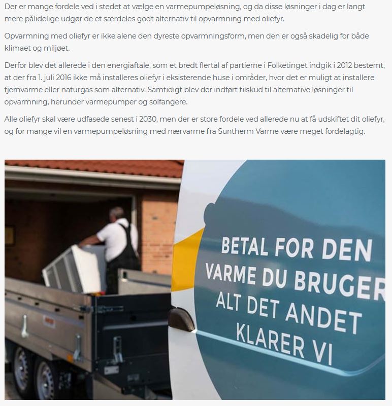 Suntherm nærvarme på abonnement - bedste alternativ til oliefyr